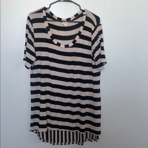 Striped casual blouse